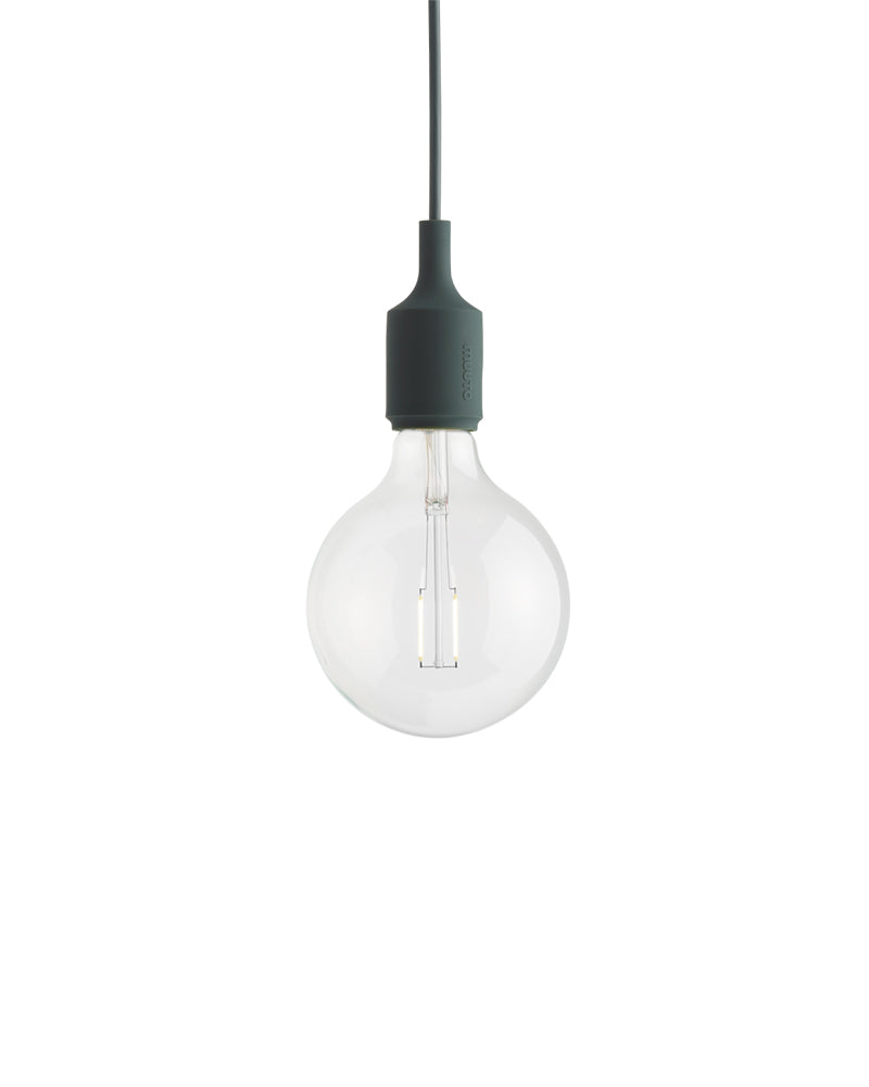 E27 LED - Dark green ceiling lamp
